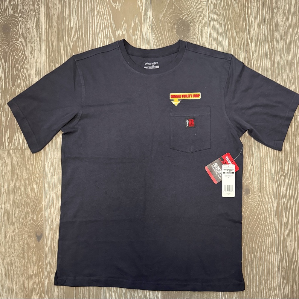 Wrangler Men's Dark Blue Graphic Tee